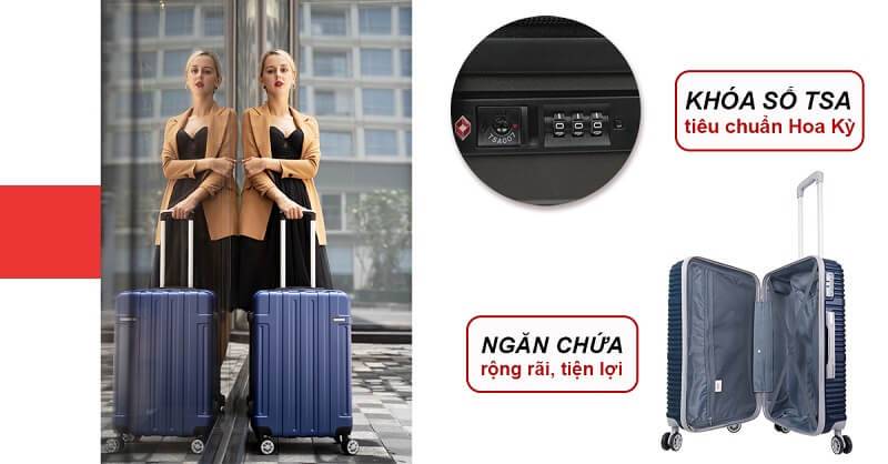 Bỏ túi bí kíp chọn vali cho du học sinh 4 Lựa chọn vali có khóa số an toàn